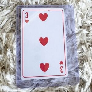 Christian Dior Single Playing Card 3 of Hearts